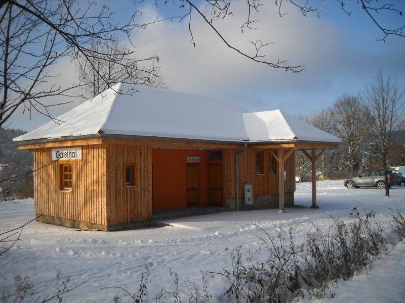 Alter Bahnhof Gaisthal im Winter