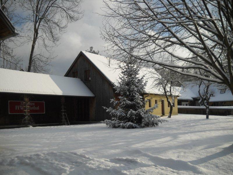 Feuerwehrhaus Gaisthal im Winter